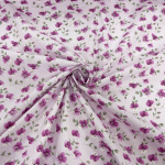 Violet Blooms Cotton Poplin