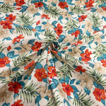 Hawaiian Hibiscus Cotton Poplin