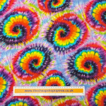 Tie Dye Swirls Double Gauze