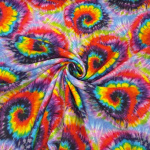 Tie Dye Swirls Double Gauze