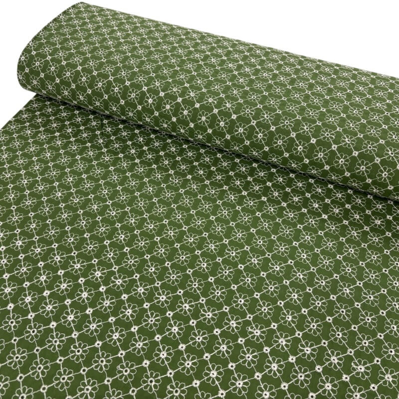Image of Green Embroidery Anglais