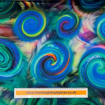 Vibrant Swirls Silk-Feel Cotton