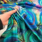 Vibrant Swirls Silk-Feel Cotton