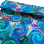 Vibrant Swirls Silk-Feel Cotton