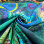 Vibrant Swirls Silk-Feel Cotton