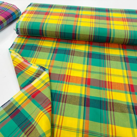 Summer Meadow Madras Cotton