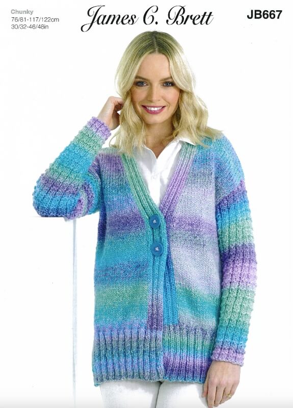 Image of James C Brett Jacket Pattern JB667