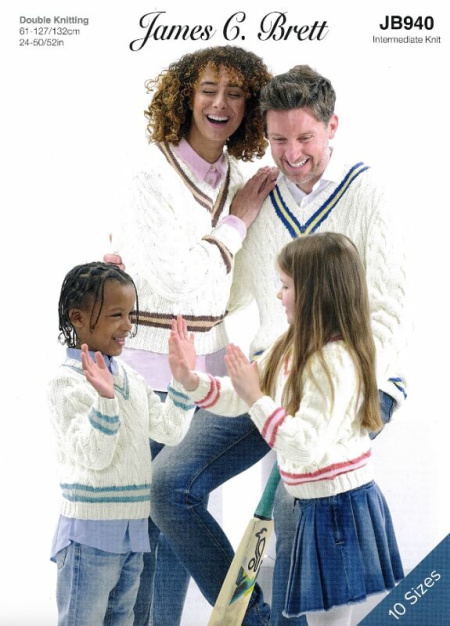 James C Brett Sweater Pattern JB940