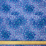 Blue and Lilac Dino Spot Quilting Cotton
