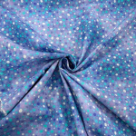 Blue and Lilac Dino Spot Quilting Cotton