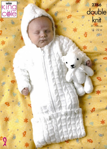 King Cole Sweater, Jacket and Sleeping Bag Pattern 2766