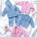 King Cole Sweater, Jacket, Trousers and Cardigan Pattern 2886