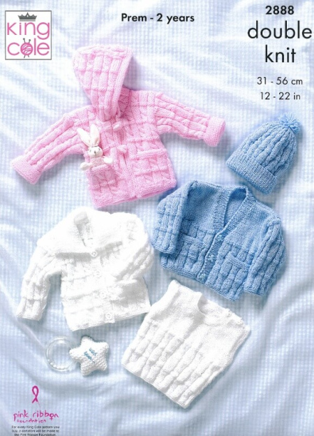 King Cole Cardigans Pattern 2908