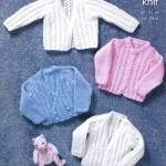 King Cole Cardigan, Jacket, Slipover and Hat Pattern 2888