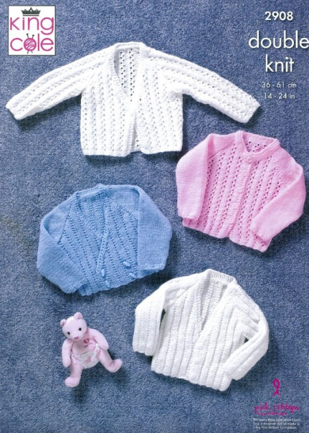 King Cole Cardigan, Jacket, Slipover and Hat Pattern 2888