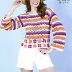 King Cole Crochet Sweater and Top Pattern 6330