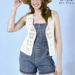 King Cole Crochet Waistcoats Pattern 6331