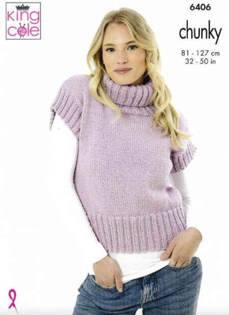 King Cole Slipover and Sweater Pattern 6406