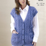 King Cole Cardigan and WaistcoatPattern 6431