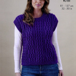King Cole Cardigan and Slipover Pattern 6433