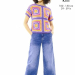 King Cole Crochet Short Sleeve and Sleeveless Tops Pattern 6488