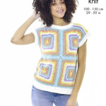 King Cole Crochet Short Sleeve and Sleeveless Tops Pattern 6488