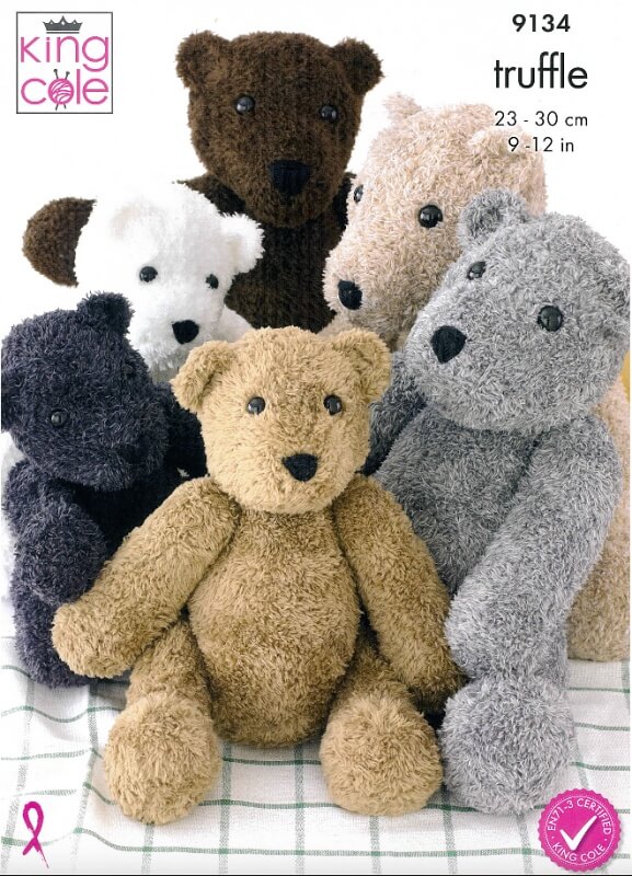 Image of King Cole Teddies Pattern 9134
