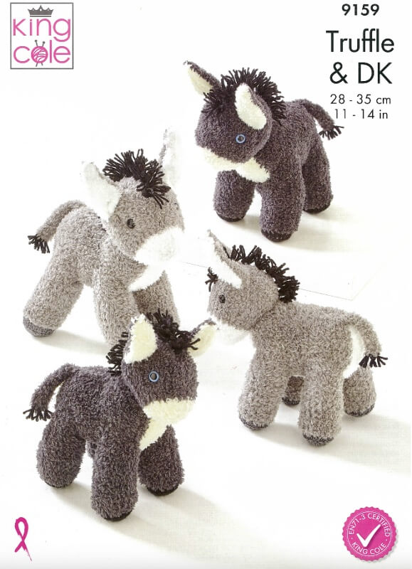 Image of King Cole Donkeys Pattern 9159