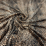Leopard Print Stretch Velour