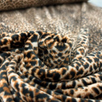 Leopard Print Stretch Velour