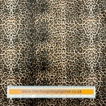 Leopard Print Stretch Velour