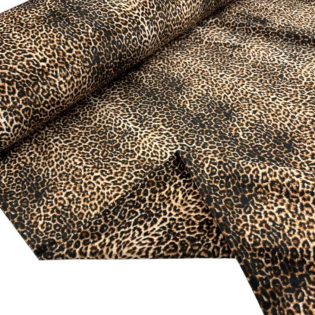 Leopard Print Stretch Velour