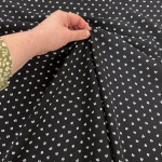 Black Swiss Dot Viscose