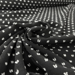 Black Swiss Dot Viscose