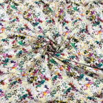 Busy Watercolour Floral Mercerised Cotton