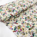 Busy Watercolour Floral Mercerised Cotton