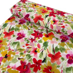 Fresh Flowers Linen Viscose Blend