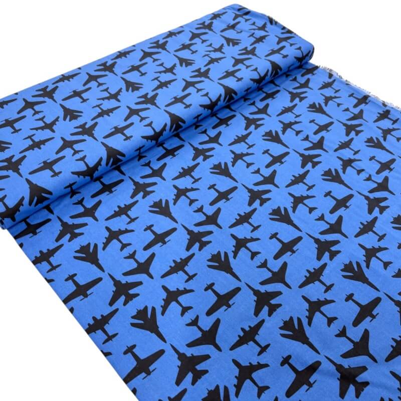 Image of Planes and Jets Quilting Cotton
