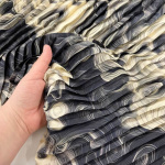 Smoke Swirls Pleated Plissé