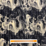 Smoke Swirls Pleated Plissé