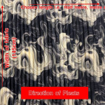 Smoke Swirls Pleated Plissé