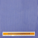 Royal Blue Pinstripe Polycotton