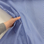 Royal Blue Pinstripe Polycotton
