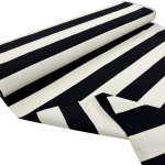 Black and White Canvas Stripe