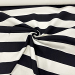 Black and White Canvas Stripe