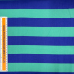 Mint and Blue Canvas Stripe