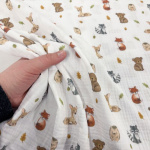 Forest Animals Double Gauze