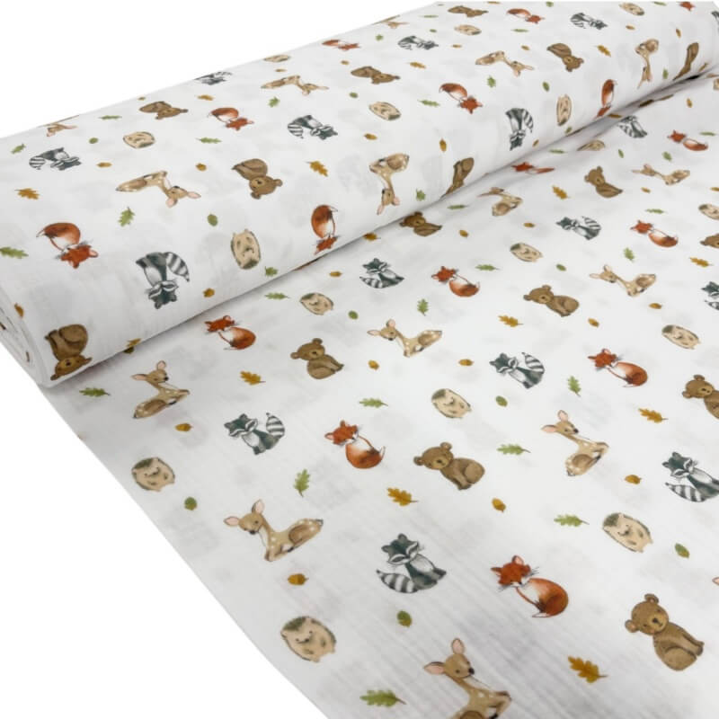 Image of Forest Animals Double Gauze