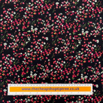 Tiny Red Flowers Ecovero Viscose Challis