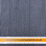Navy Stripe Yarn Dyed Woven Jacquard